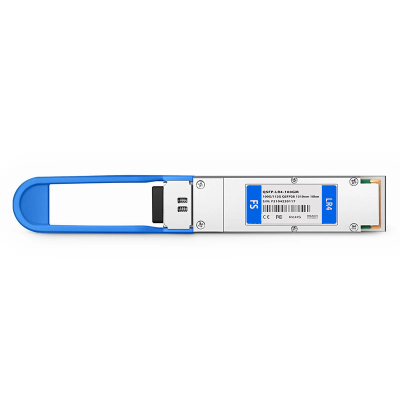 SFPS Cisco Compatible 100GBASE-LR4 and 112GBASE-OTU4 QSFP28 Dual Rate 4 x 25G NRZ 1310nm 10km DOM Duplex LC/UPC SMF Optical Transceiver Module