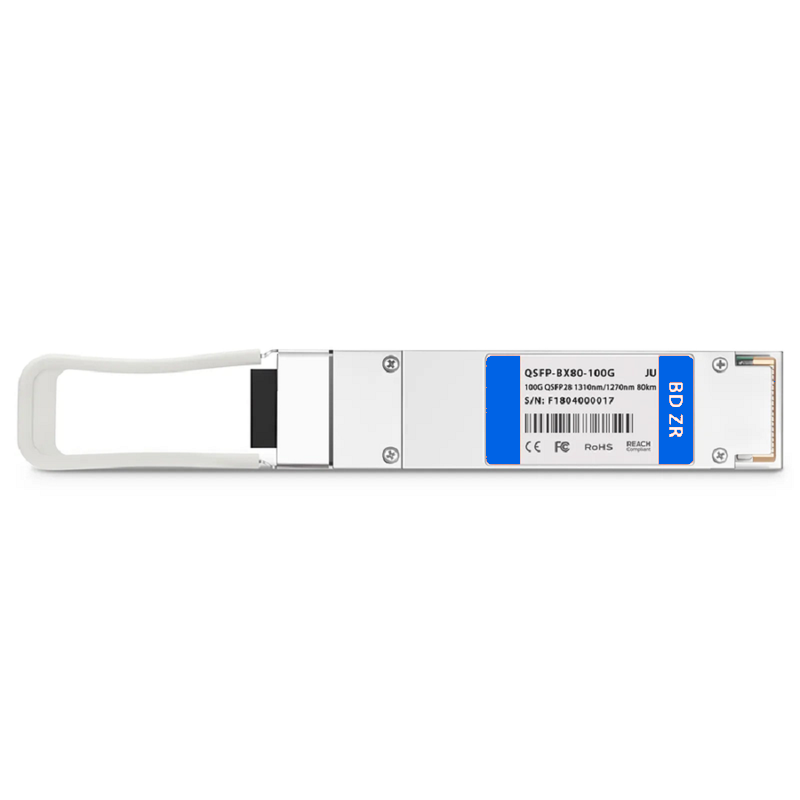 SFPS Cisco Compatible 100GBASE-BX80-U QSFP28 BiDi 4 x 25G NRZ 1270nm-TX/1310nm-RX 80km DOM Simplex LC/UPC SMF Optical Transceiver Module