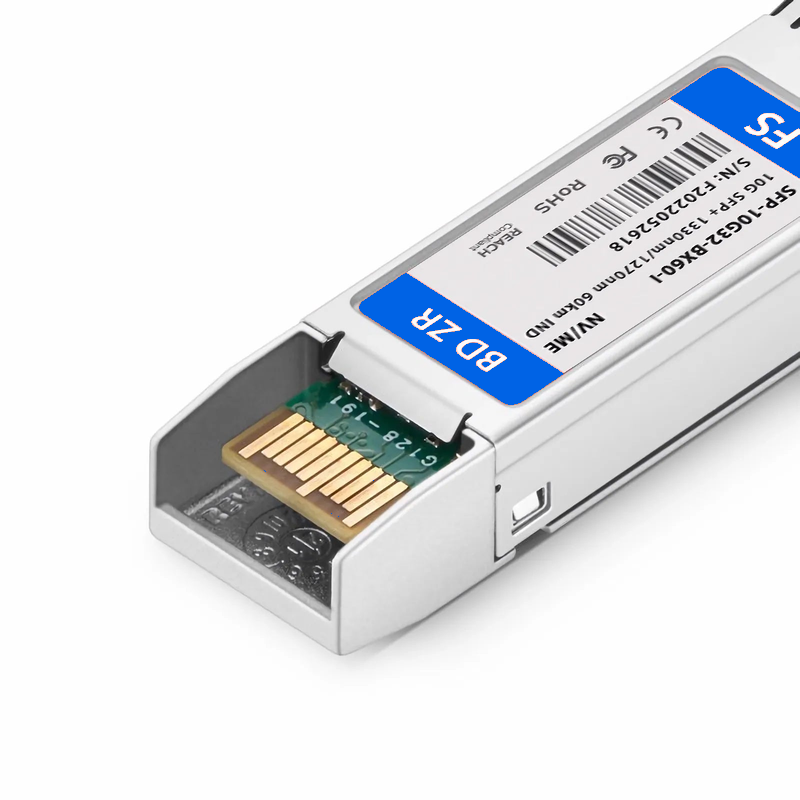 SFPS NVIDIA/Mellanox MFM1T02A-LR-BXD-60-I Compatible 10GBASE BiDi SFP+ 1330nm-TX/1270nm-RX 60km DOM Simplex LC/UPC SMF Ethernet Optical Transceiver Module (Industrial)