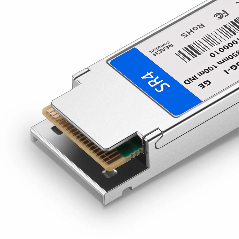 SFPS Generic Compatible 100GBASE-SR4 QSFP28 4 x 25G NRZ 850nm 100m DOM MPO-12/UPC MMF Optical Transceiver Module (Industrial), Breakout to 4 x 25G-SR