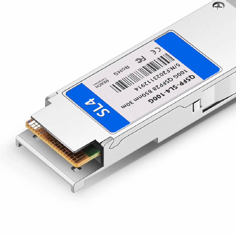 SFPS Cisco QSFP-100G-SL4 Compatible 100GBASE-SL4 QSFP28 4 x 25G NRZ 850nm 30m DOM MPO-12/UPC MMF Optical Transceiver Module, Breakout to 4 x 25G-SR
