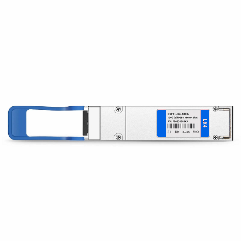 SFPS Cisco Compatible 100GBASE-LX4 QSFP28 4 x 25G NRZ 1310nm 2km/100m DOM Duplex LC/UPC SMF/MMF Optical Transceiver Module