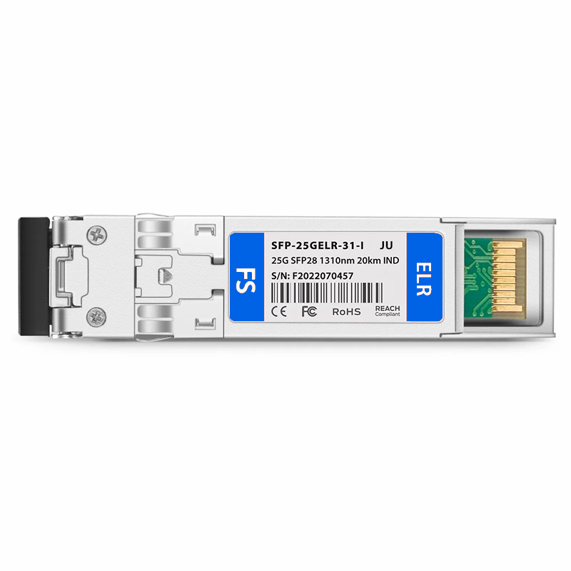 SFPS Juniper Compatible 25GBASE-LR SFP28 1310nm 20km DOM Duplex LC/UPC SMF Optical Transceiver Module (Industrial)