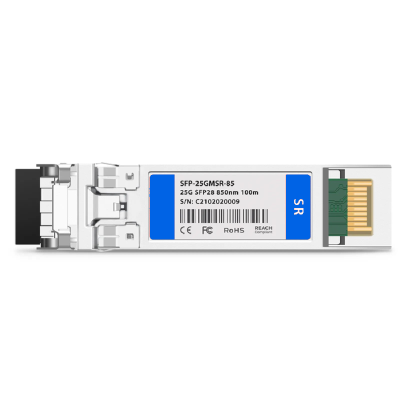 SFPS Cisco Compatible 10/25GBASE-SR SFP28 Dual-rate 850nm 100m DOM Duplex LC/UPC MMF Optical Transceiver Module