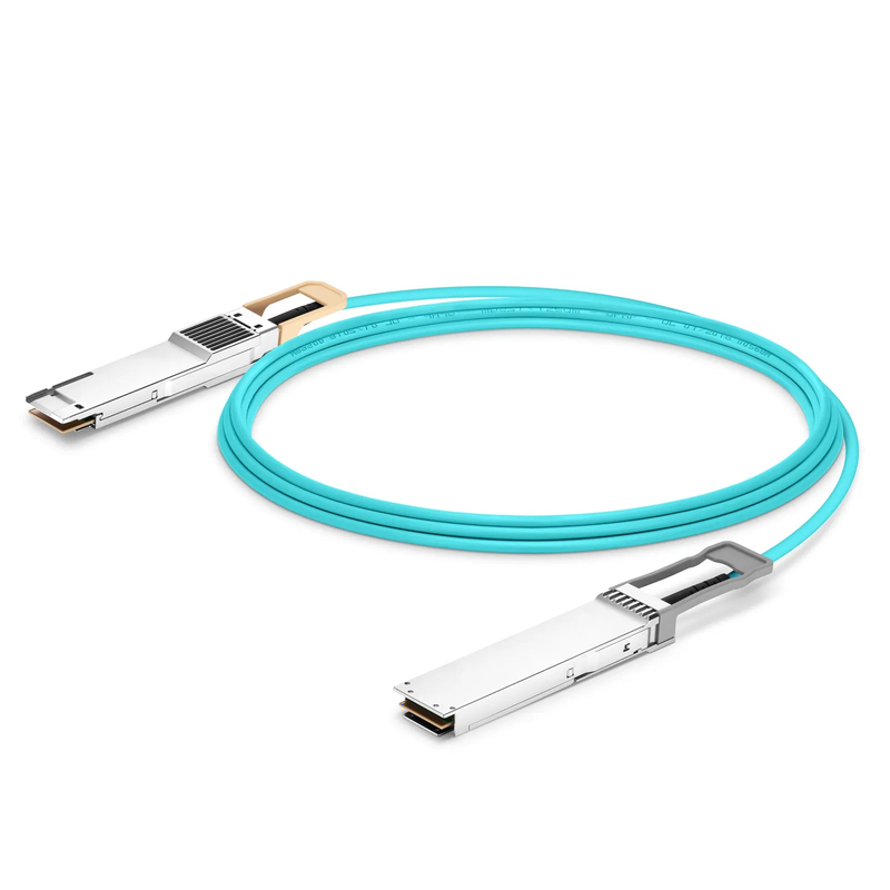 SFPS 20m (66ft) Cisco Compatible 400G OSFP 8 x 50G PAM4 Flat Top to 400G QSFP-DD 8 x 50G PAM4 Active Optical Cable