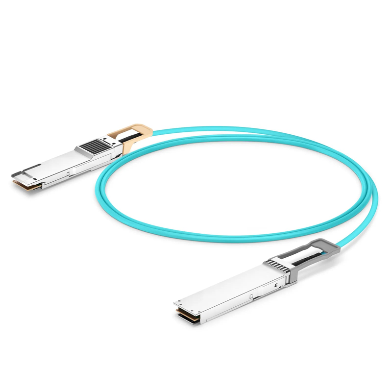 SFPS 5m (16ft) Cisco Compatible 400G OSFP 8 x 50G PAM4 Flat Top to 400G QSFP-DD 8 x 50G PAM4 Active Optical Cable