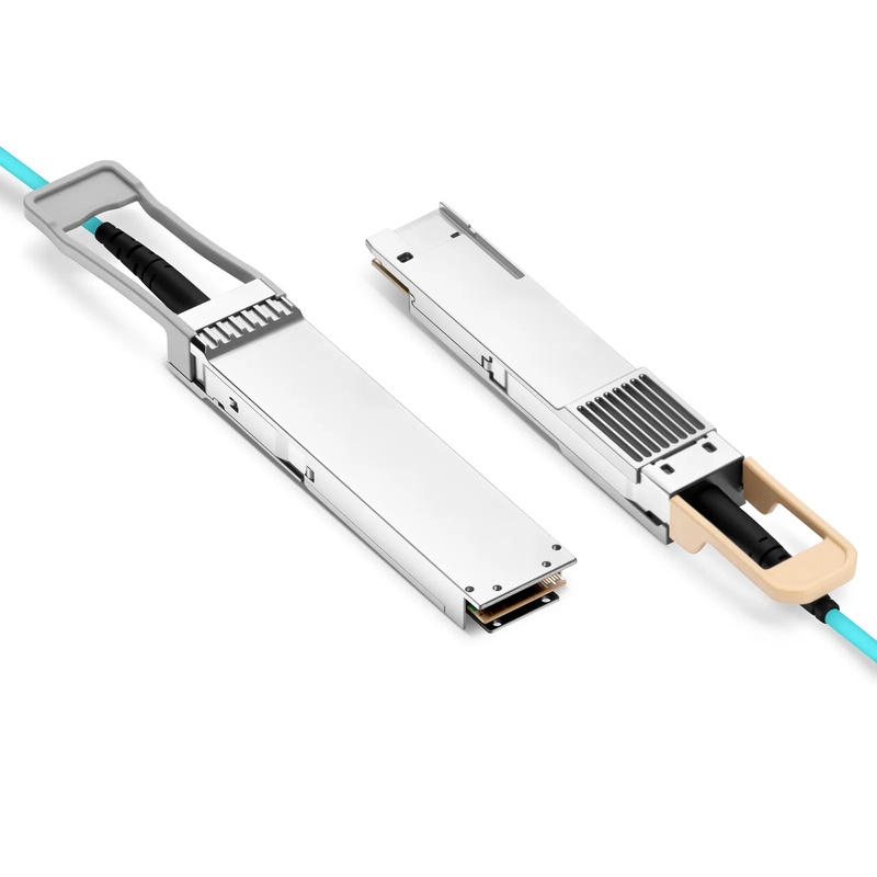 SFPS 5m (16ft) Cisco Compatible 400G OSFP 8 x 50G PAM4 Flat Top to 400G QSFP-DD 8 x 50G PAM4 Active Optical Cable