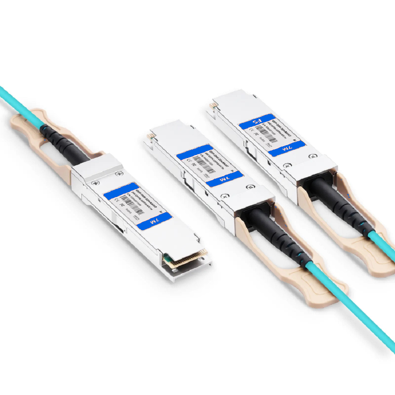 SFPS 30m (98ft) NVIDIA/Mellanox Compatible 200G QSFP56 4 x 50G PAM4 to 2 x 100G QSFP28 4 x 25G NRZ Ethernet Active Optical Breakout Cable