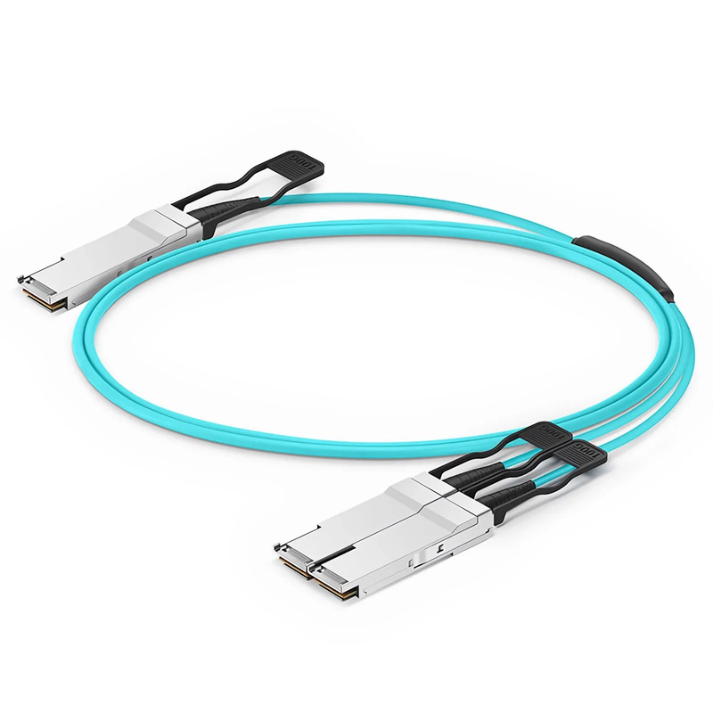 SFPS 3m (10ft) Cisco Compatible 100G QSFP28 4 x 25G NRZ to 2 x 50G QSFP28 2 x 25G NRZ Active Optical Breakout Cable