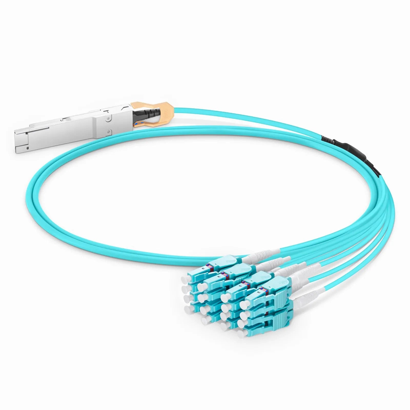 SFPS 1m (3ft) Dell Compatible 200G QSFP-DD 8 x 25G NRZ to 8 x 25G LC Duplex Active Optical Breakout Cable