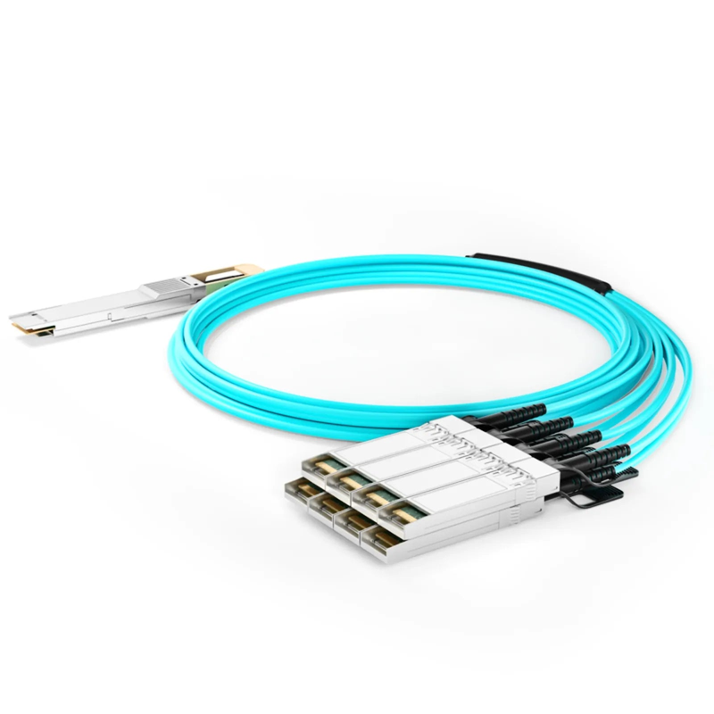 SFPS 70m (230ft) Generic Compatible 400G QSFP-DD 8 x 50G PAM4 to 8 x 50G SFP56 25G NRZ Active Optical Breakout Cable