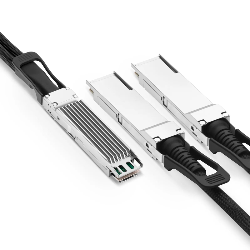 SFPS 5m (16ft) NVIDIA/Mellanox MCA7J65-N005 Compatible 800G Twin-port OSFP 8 x 100G PAM4 Finned Top to 2 x 400G QSFP112 4 x 100G PAM4 Ethernet Active Direct Attach Copper Breakout Cable