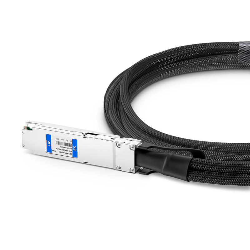 SFPS 1m (3ft) NVIDIA/Mellanox MCA7J65-N001 Compatible 800G Twin-port OSFP 8 x 100G PAM4 Finned Top to 2 x 400G QSFP112 4 x 100G PAM4 Ethernet Active Direct Attach Copper Breakout Cable
