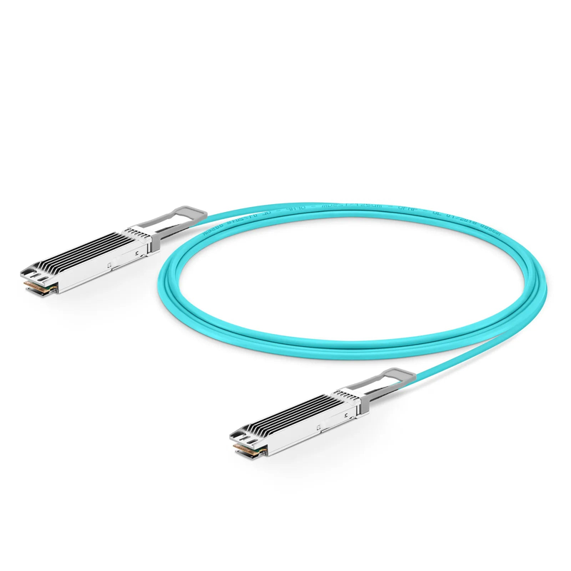 SFPS 15m (49ft) NVIDIA/Mellanox Compatible 800G OSFP 8 x 100G PAM4 Finned Top Ethernet Active Optical Cable