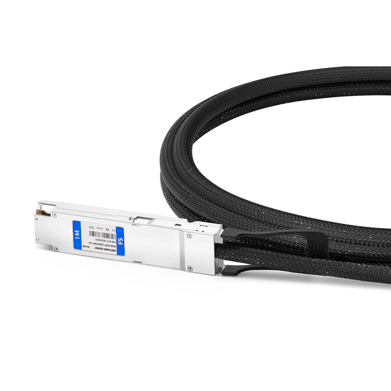SFPS 1m (3ft) NVIDIA/Mellanox Compatible 800G Twin-port OSFP 8 x 100G PAM4 Finned Top to 2 x 400G QSFP112 4 x 100G PAM4 Ethernet Active Electrical Breakout Cable