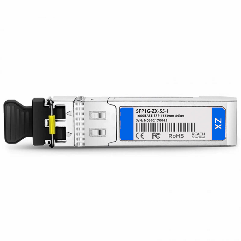 SFPS Cisco GLC-ZX-SM-RGD Compatible 1000BASE-ZX SFP 1550nm 80km DOM Duplex LC/UPC SMF Optical Transceiver Module (Industrial)