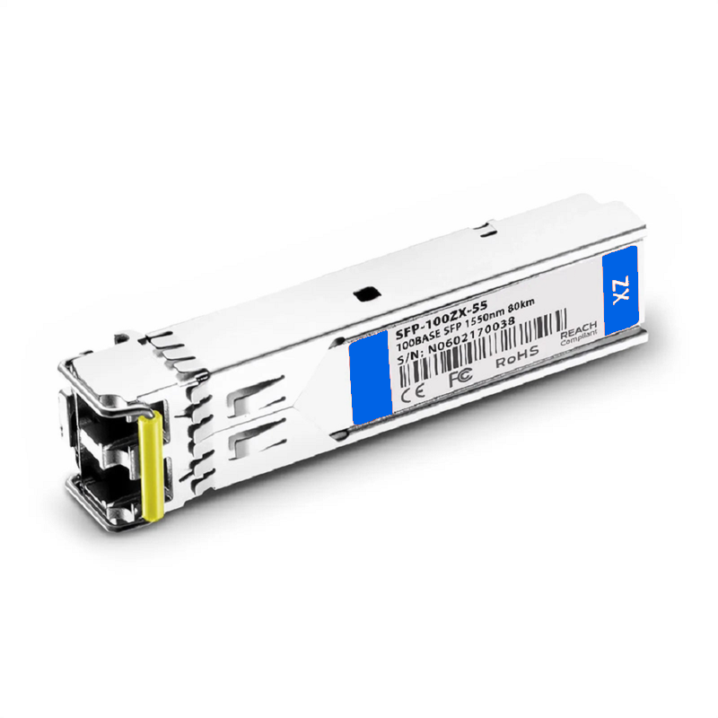 SFPS Cisco GLC-FE-100ZX Compatible 100BASE-ZX SFP 1550nm 80km DOM Duplex LC SMF Optical Transceiver Module