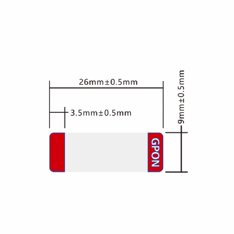 SFPS Design Label for GPON ONU Stick SFP Transceiver, 1 Roll
