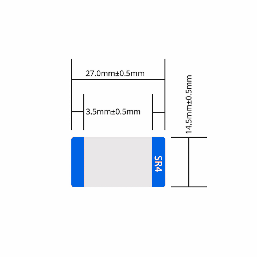 SFPS Design Label for 100G QSFP28 SR4/LR4/PIR4/IR4/EIR4 Transceiver, 1 Roll