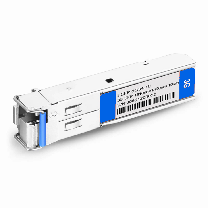 SFPS 3Gb/s MSA BiDi SFP 1310nm-TX/1490nm-RX 10km DOM Simplex LC SMF Video Pathological Patterns Optical Transceiver Module for SD/HD/3G-SDI