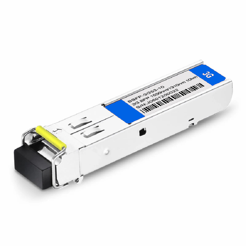 SFPS 3Gb/s MSA BiDi SFP 1550nm-TX/1310nm-RX 10km DOM Simplex LC SMF Video Pathological Patterns Optical Transceiver Module for SD/HD/3G-SDI