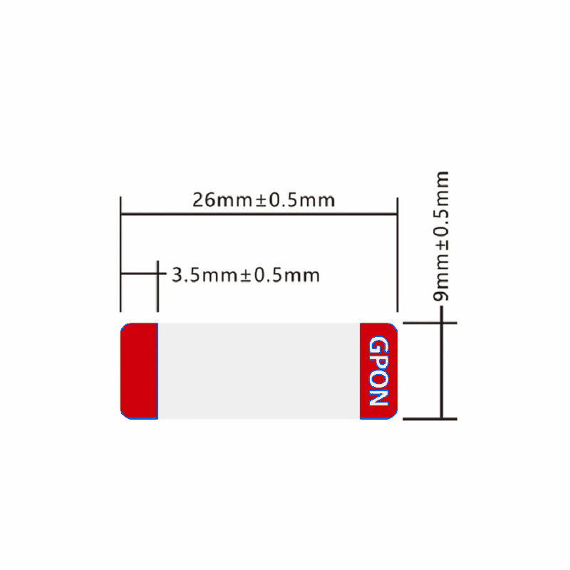 SFPS Design Label for GPON ONU Stick SFP Transceiver, 1 Roll