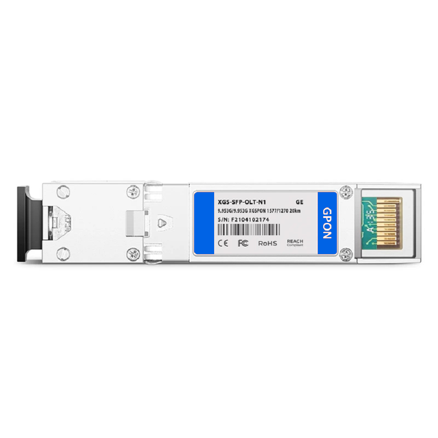 SFPS Generic Compatible XGSPON OLT SFP+ 1577nm-TX/1270nm-RX 9.953G-TX/9.953G-RX Class N1 20km DOM Simplex SC/UPC SMF Optical Transceiver Module