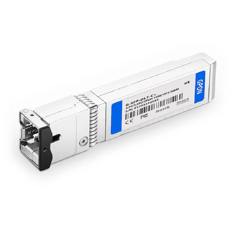 SFPS Generic Compatible GPON OLT SFP 1490nm-TX/1310nm-RX 2.488G-TX/1.244G-RX Class C+ 20km DOM Simplex SC/UPC SMF Optical Transceiver Module