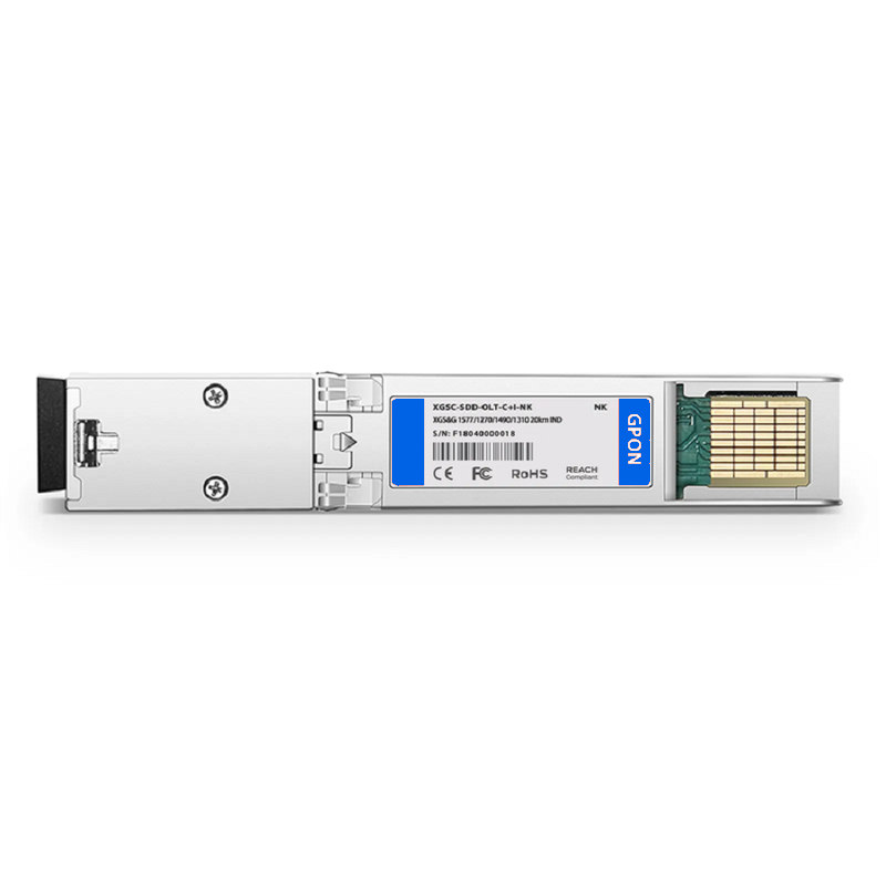 SFPS NOKIA Compatible XG-PON&GPON Combo OLT SFP-DD 1577nm-TX/1270nm-RX and 1490nm-TX/1310nm-RX Class C+ 20km DOM Simplex SC/UPC SMF Optical Transceiver Module (Industrial)