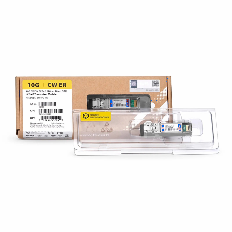 SFPS Cisco CWDM-SFP10G-1590-I Compatible SFP+ 10G CWDM 1590nm 40km DOM Duplex LC/UPC SMF Optical Transceiver Module for Transmission (Industrial)