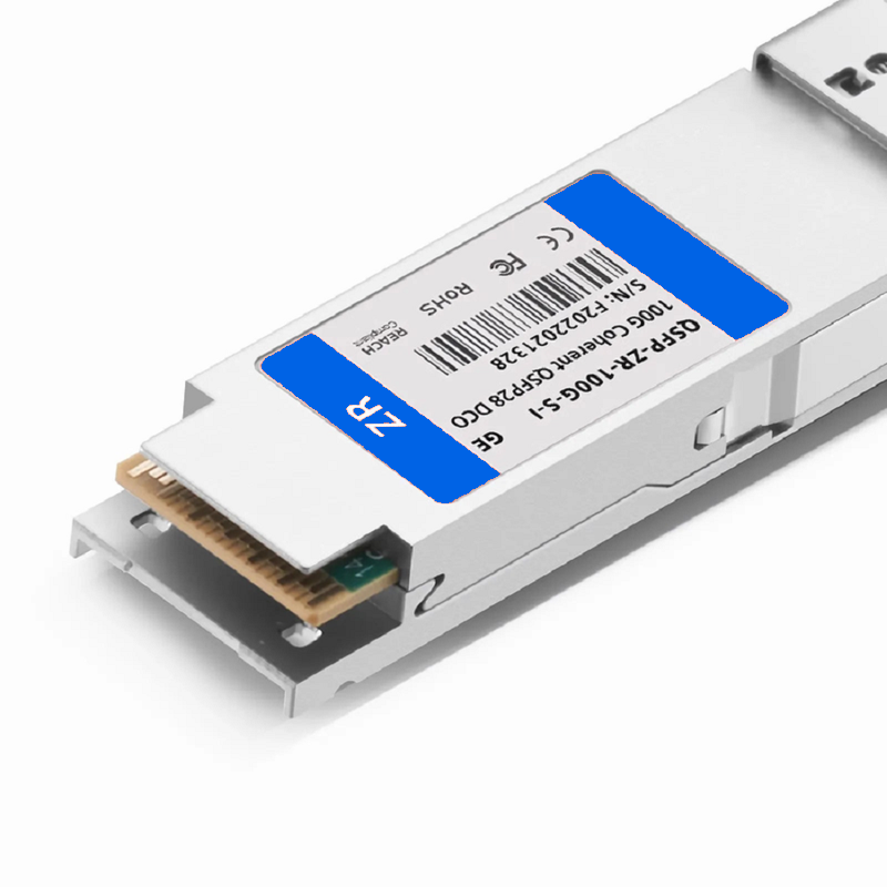 SFPS Cisco Compatible QSFP28 DCO 100G DWDM C-band Tunable Coherent 80km DOM Duplex LC/UPC SMF Optical Transceiver Module for Transmission