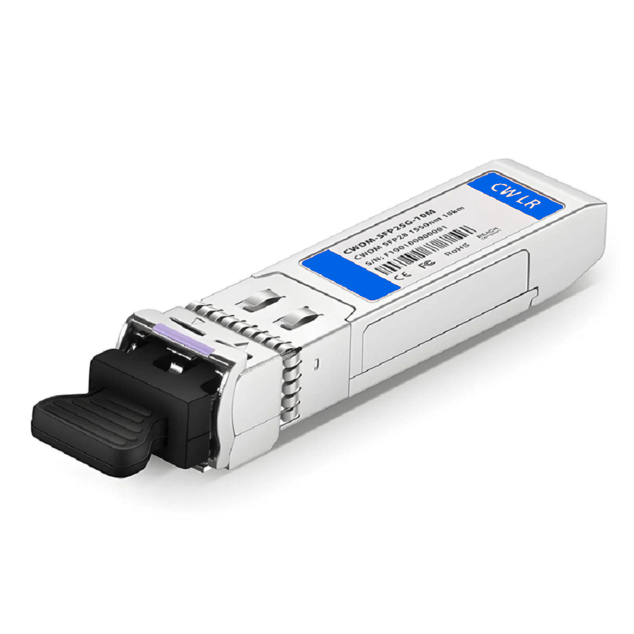 SFPS Cisco CWDM-SFP25G-1550-10 Compatible SFP28 25G CWDM 1550nm 10km DOM Duplex LC/UPC SMF Optical Transceiver Module for Transmission