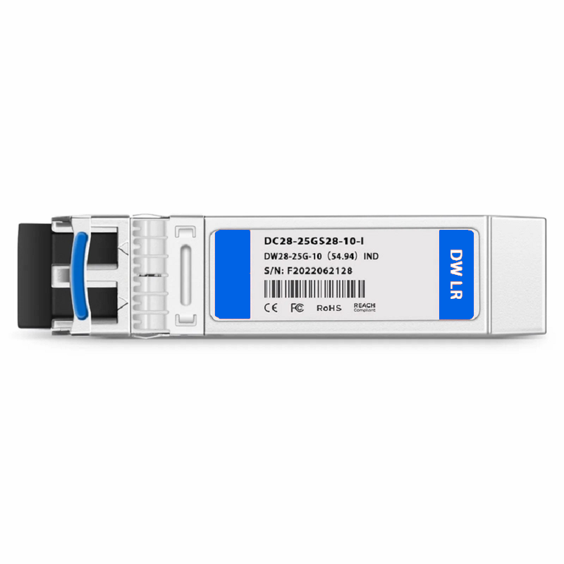 SFPS Cisco C27 Compatible SFP28 25G DWDM 1555.75nm 100GHz 10km DOM Duplex LC/UPC SMF Optical Transceiver Module for Transmission (Industrial)
