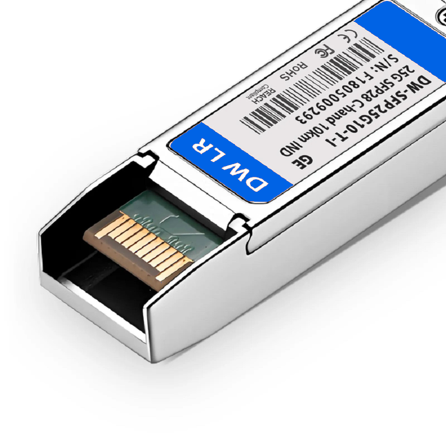 SFPS Generic Compatible SFP28 25G DWDM C-band Tunable 40Chs 100GHz 10km DOM Duplex LC/UPC SMF Optical Transceiver Module for Transmission (Industrial)