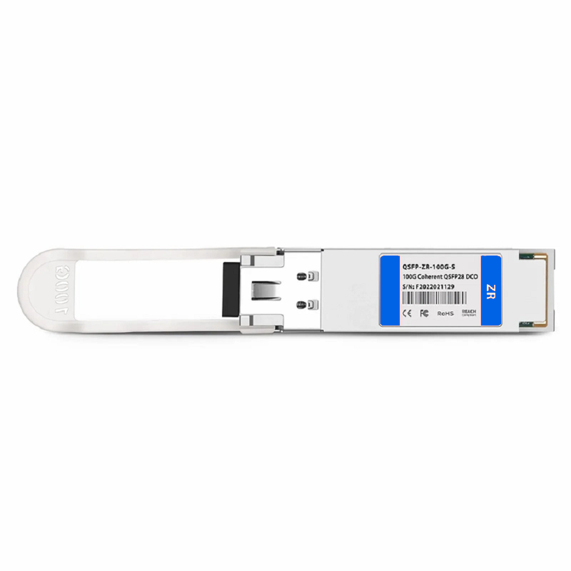 SFPS Juniper Networks Compatible QSFP28 DCO 100G DWDM C-band Tunable Coherent 80km DOM Duplex LC/UPC SMF Optical Transceiver Module for Transmission(Industrial)