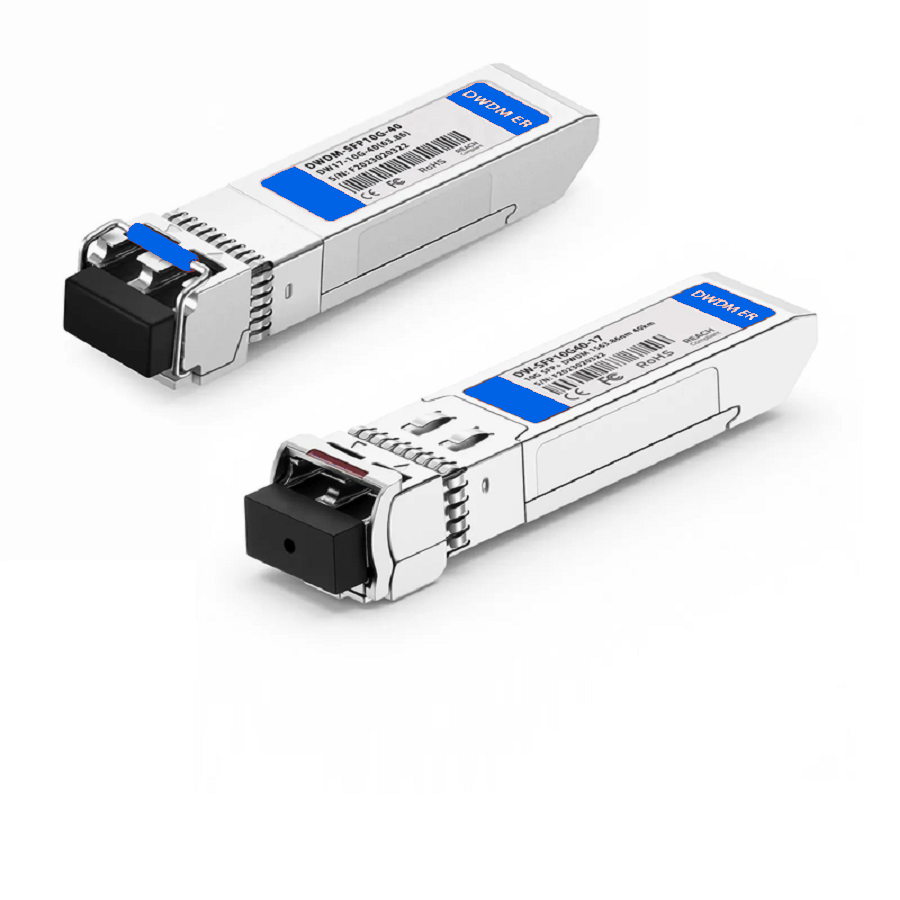 SFPS MRV C61 SFP-10GDWER-61 Compatible SFP+ 10G DWDM 1528.77nm 100GHz 40km DOM Duplex LC/UPC SMF Optical Transceiver Module for Transmission