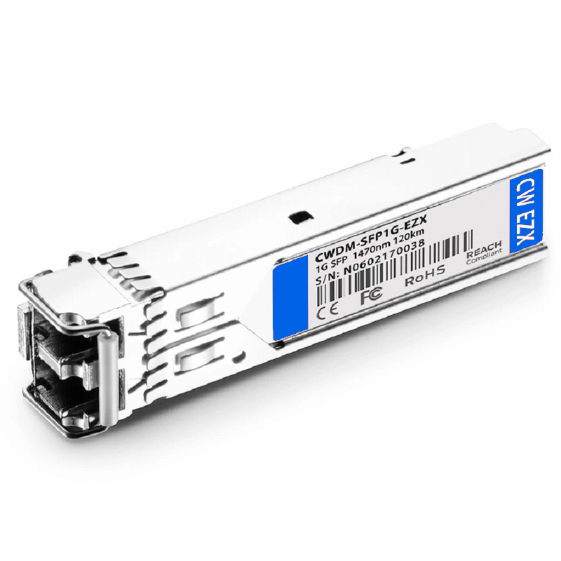 SFPS Cisco CWDM-SFP-1370-100 Compatible SFP 1000BASE-CWDM 1370nm 100km DOM Duplex LC/UPC SMF Optical Transceiver Module for Transmission
