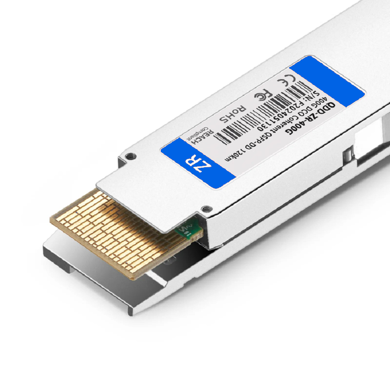 SFPS Dell Compatible QSFP-DD DCO 400G DWDM Tunable Coherent 120km DOM Duplex LC/UPC SMF Optical Transceiver Module for Transmission