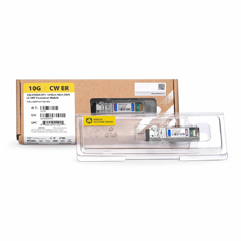 SFPS Cisco CWDM-SFP10G-1490 Compatible SFP+ 10G CWDM 1490nm 40km DOM Duplex LC/UPC SMF Optical Transceiver Module for Transmission