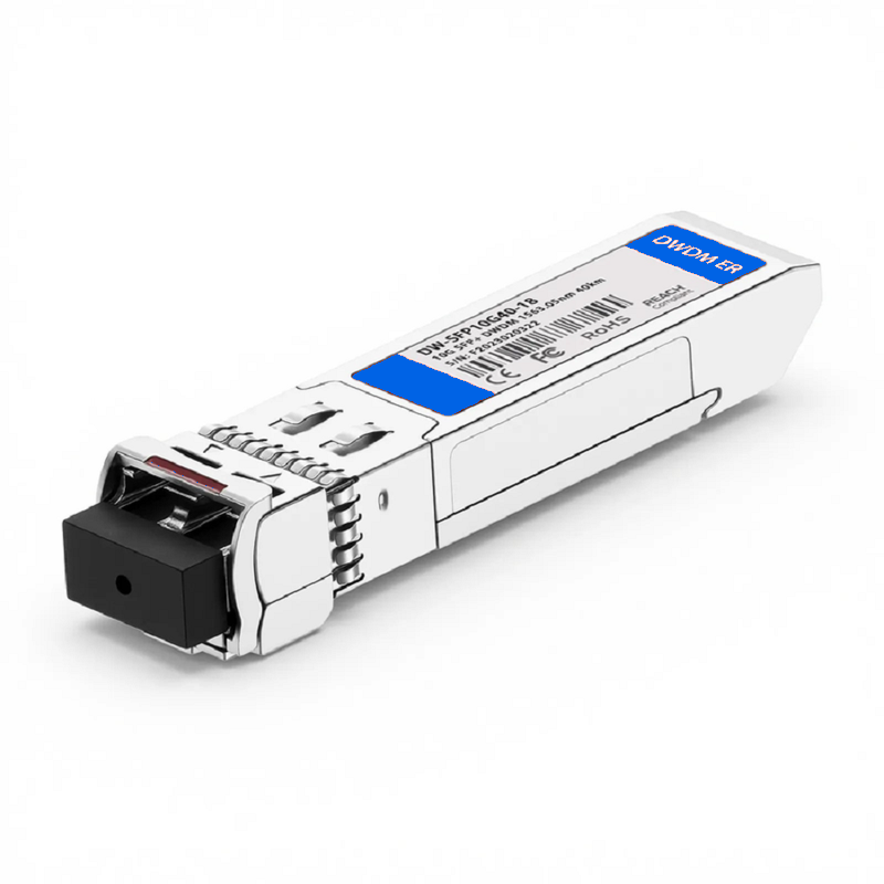SFPS Ciena C17 DWDM-SFP10G-63.86-40 Compatible SFP+ 10G DWDM 1563.86nm 100GHz 40km DOM Duplex LC/UPC SMF Optical Transceiver Module for Transmission