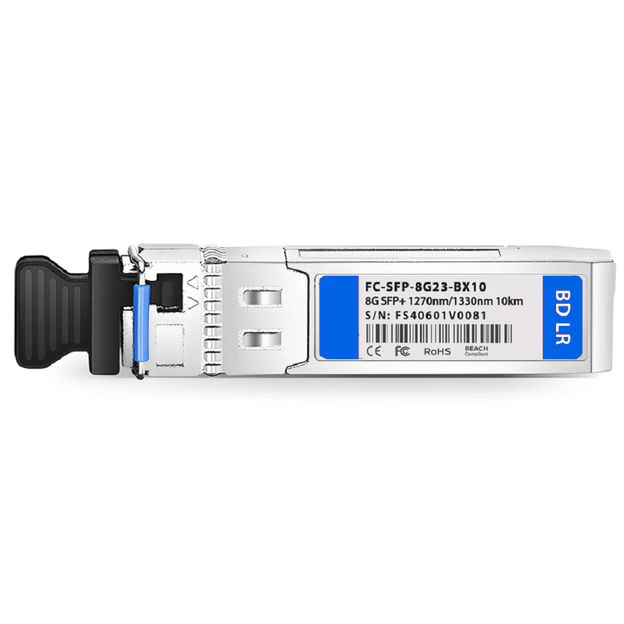 SFPS Brocade Compatible SFP+ 8GBASE-BX-U Fibre Channel BiDi 1270nm-TX/1330nm-RX 10km DOM Simplex LC/UPC SMF Optical Transceiver Module