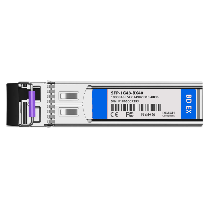 SFPS NETGEAR Compatible 1000BASE-BX-U SFP BiDi 1310nm-TX/1490nm-RX 10km DOM Simplex LC/UPC SMF Optical Transceiver Module