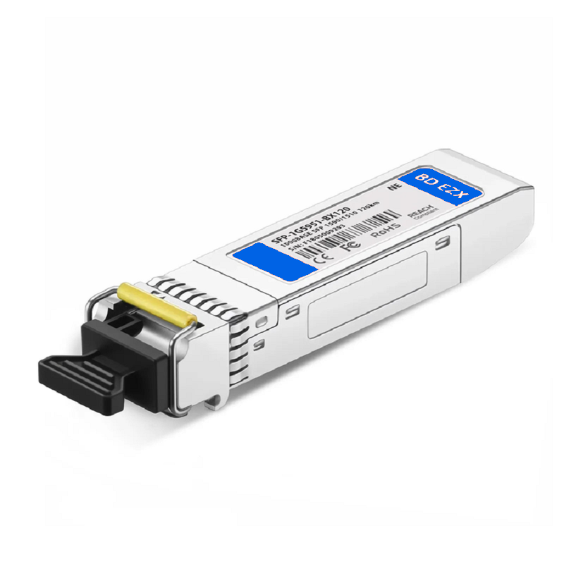 SFPS NETGEAR Compatible 1000BASE-BX-U SFP BiDi 1510nm-TX/1590nm-RX 120km DOM Simplex LC/UPC SMF Optical Transceiver Module