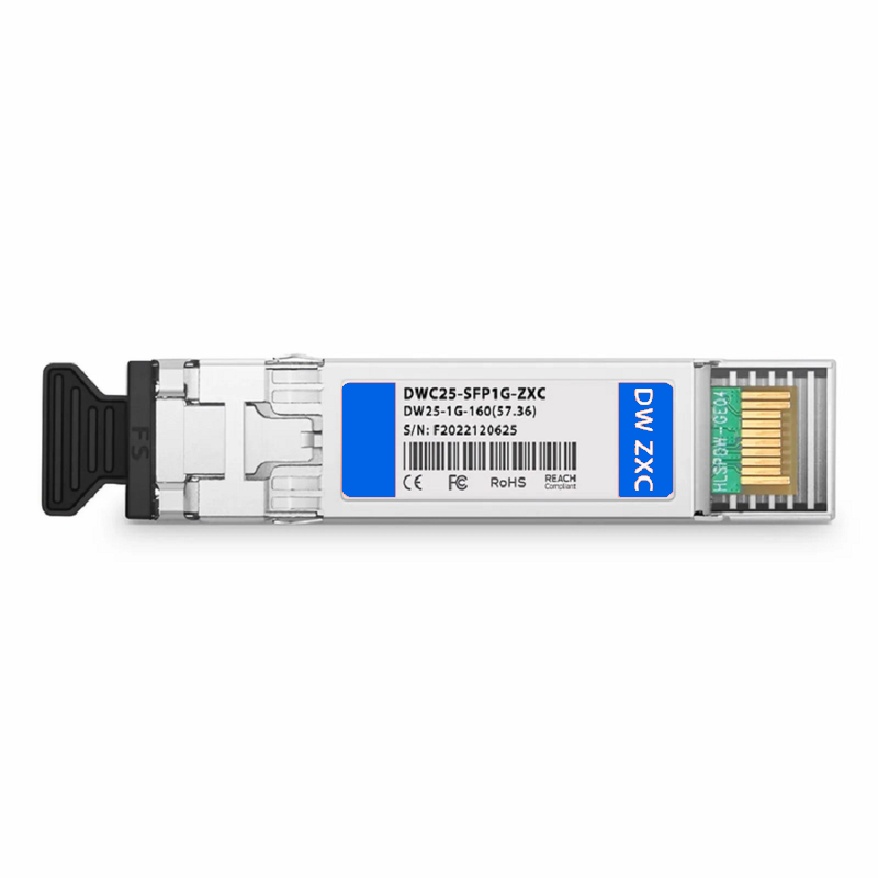 SFPS Cisco C18 DWDM-SFP-6305 Compatible SFP 1000BASE-DWDM 1563.05nm 100GHz 160km DOM Duplex LC/UPC SMF Optical Transceiver Module for Transmission