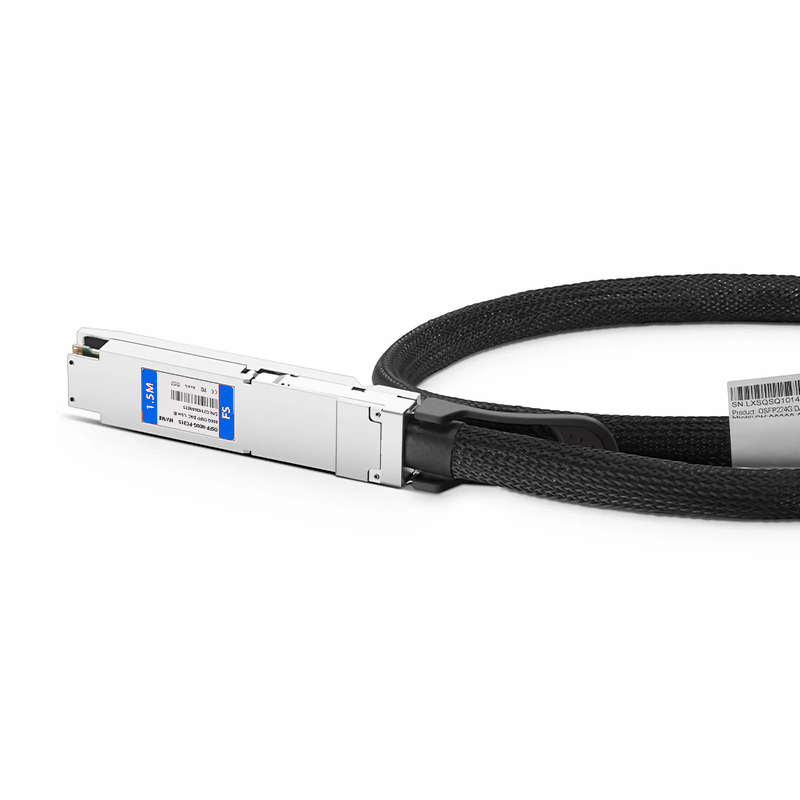 SFPS 1.5m (5ft) NVIDIA/Mellanox MCP4Y10-N01A Compatible 800G OSFP 8 x 100G PAM4 Finned Top InfiniBand NDR Passive Direct Attach Copper Twinax Cable for Quantum-2 Switches
