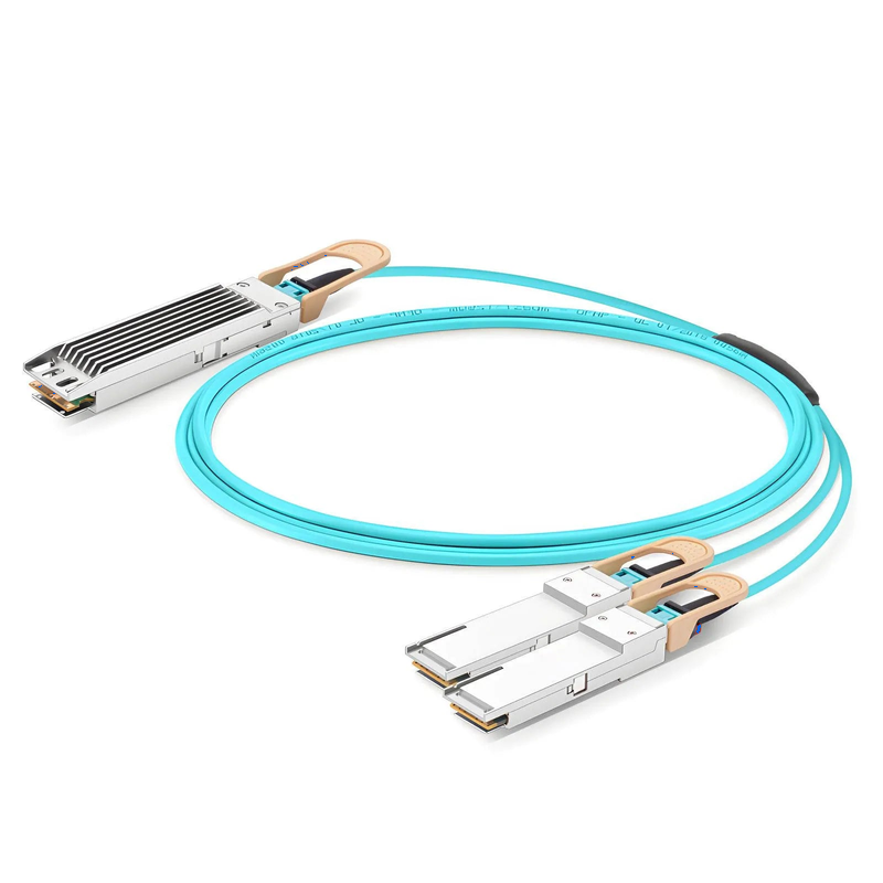 SFPS 10m (33ft) NVIDIA/Mellanox MFA7U10-H010 Compatible 400G OSFP 8 x 50G PAM4 Finned Top to 2 x 200G QSFP56 4 x 50G PAM4 InfiniBand HDR Active Optical Breakout Cable for Quantum-2 Switches and ConnectX-6 HCA