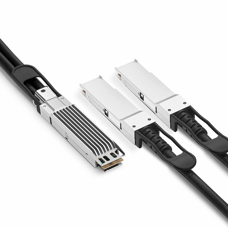 SFPS 1m (3ft) NVIDIA/Mellanox MCP7Y60-H001 Compatible 400G OSFP 8 x 50G PAM4 Finned Top to 2 x 200G QSFP56 4 x 50G PAM4 InfiniBand HDR Passive Direct Attach Copper Breakout Cable for Quantum-2 Switches and ConnectX-6 HCA