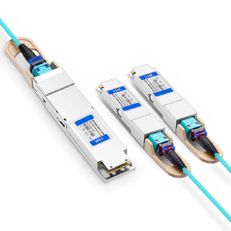 SFPS 5m (16ft) NVIDIA/Mellanox MFA7U10-H005 Compatible 400G OSFP 8 x 50G PAM4 Finned Top to 2 x 200G QSFP56 4 x 50G PAM4 InfiniBand HDR Active Optical Breakout Cable for Quantum-2 Switches and ConnectX-6 HCA