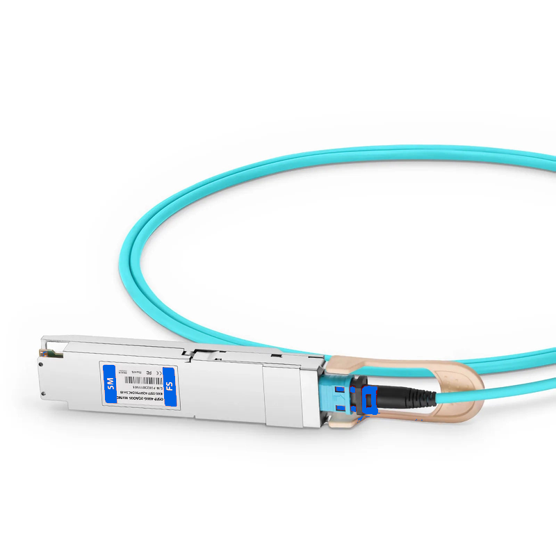 SFPS 5m (16ft) NVIDIA/Mellanox MFA7U10-H005 Compatible 400G OSFP 8 x 50G PAM4 Finned Top to 2 x 200G QSFP56 4 x 50G PAM4 InfiniBand HDR Active Optical Breakout Cable for Quantum-2 Switches and ConnectX-6 HCA