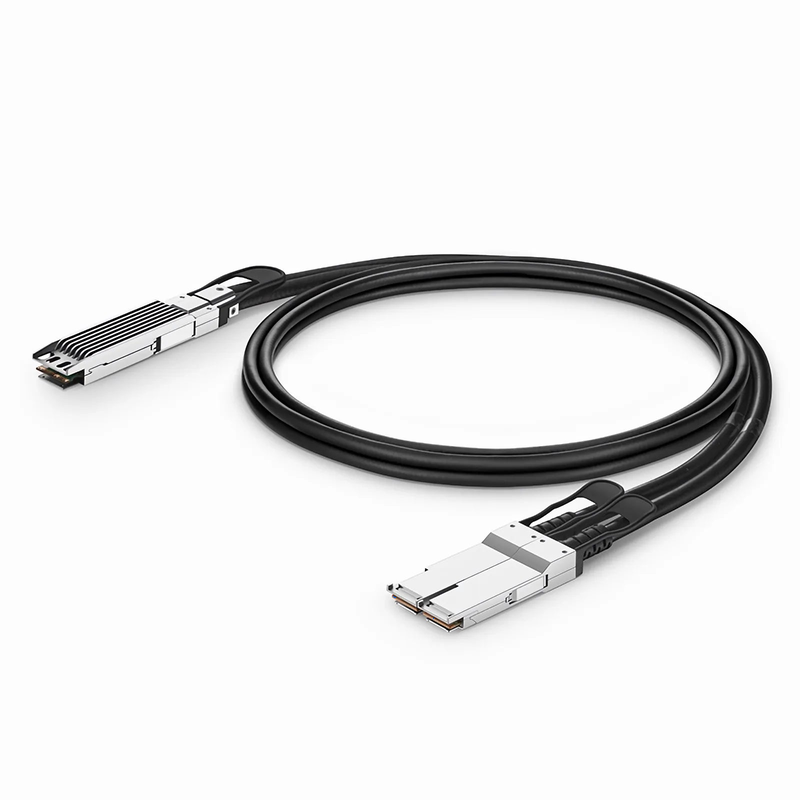SFPS 1.5m (5ft) NVIDIA/Mellanox MCP7Y10-N01A Compatible 800G OSFP 8 x 100G PAM4 Finned Top to 2 x 400G QSFP112 4 x 100G PAM4 InfiniBand NDR Passive Direct Attach Copper Breakout Cable for Quantum-2 Switches and ConnectX-7 HCA